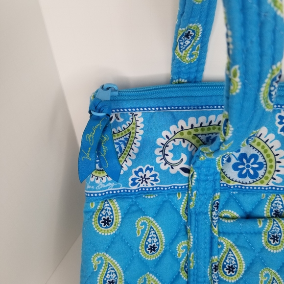 2 Vera Bradley Bags; 1 Blue Paisley Mini Tote Bag + 1 Frannie Lilli Bell Bag - Picture 7 of 15